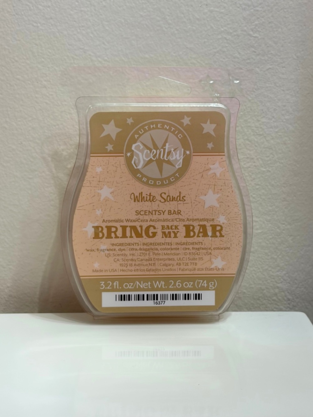 Scentsy White Sands Wax Bar